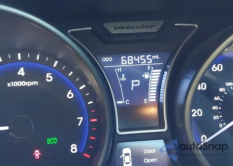 2015 Hyundai Veloster Turbo из США, поврежденный, VIN KMHTC6AE8FU228391